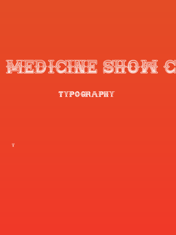 MEDICINE SHOW CAPS Poster