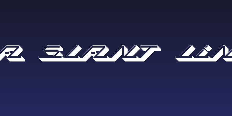 MEGA SLANT LINE 3D Social Header