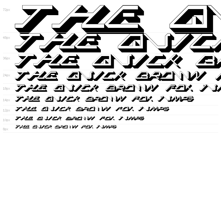 MEGA SLANT LINE 3D Waterfall