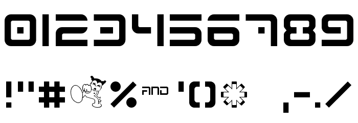MEGA! by shkDEZIGN Font OTHER CHARS