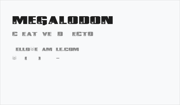 MEGALODON Business Card