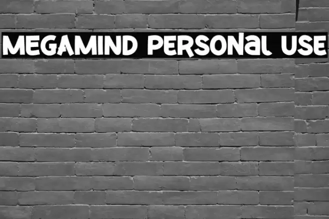 MEGAMIND Personal Use フォント examples