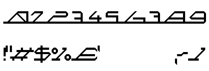 MEGASLANTLINE Font OTHER CHARS