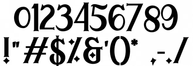 MEGLORIA Font OTHER CHARS