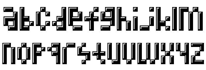 MEGZ Font LOWERCASE