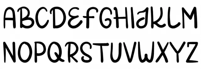 MELANGREK Schriftart Groß