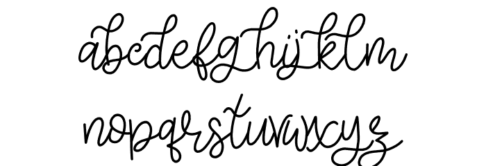 MELANIE ROSE DEMO Font LOWERCASE