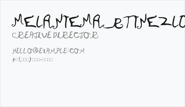 MELANIEMARTINEZLOGOFONT2 ZOOLD Business Card