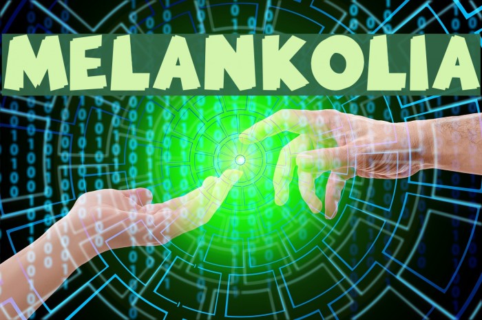 MELANKOLIA Font examples