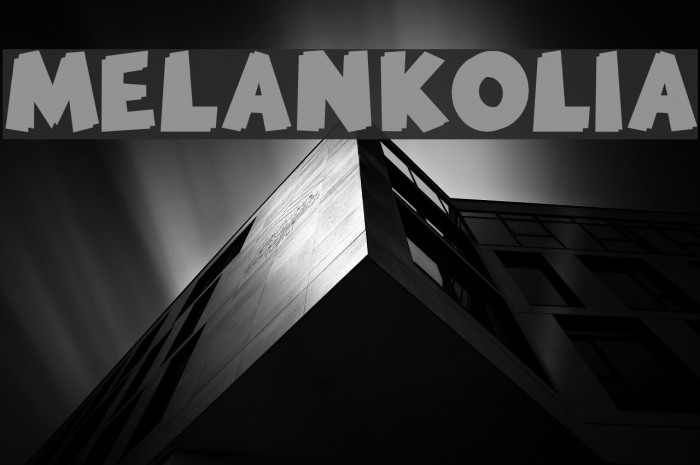 MELANKOLIA Font examples