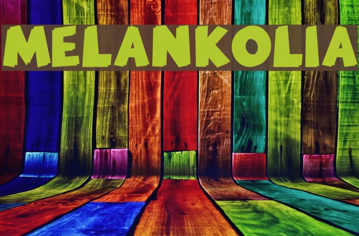 MELANKOLIA Font examples