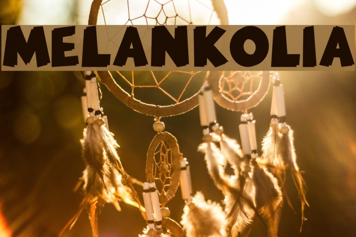 MELANKOLIA Font examples