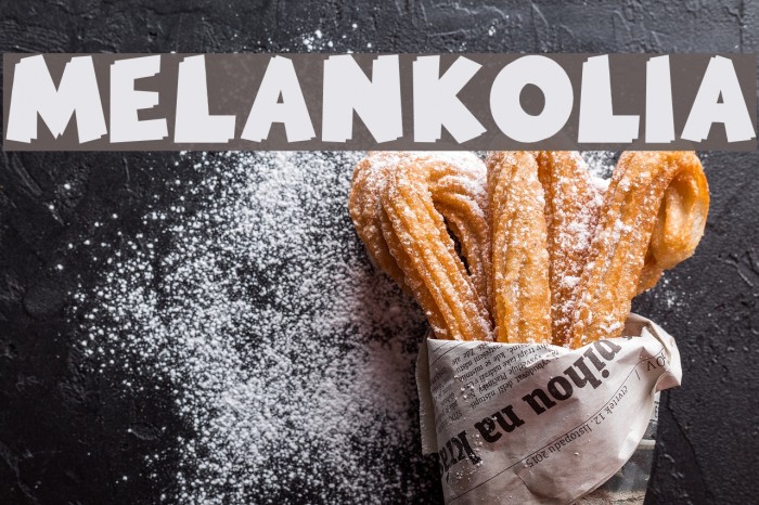 MELANKOLIA Font examples