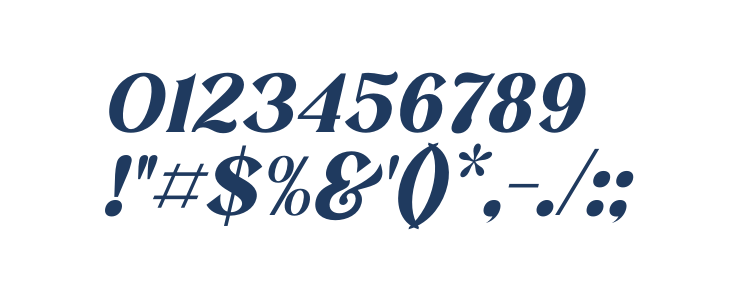 MELISA Italic Other Characters