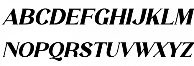 MELISA Italic 字体 大写