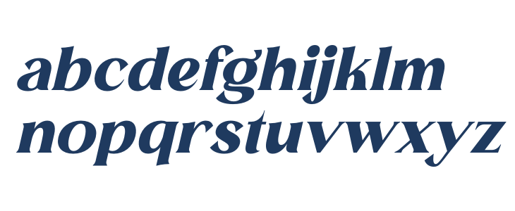 MELISA Italic Lowercase