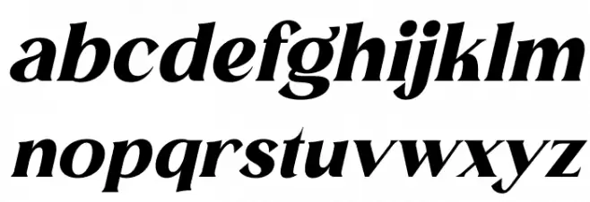 MELISA Italic Caratteri MINUSCOLO