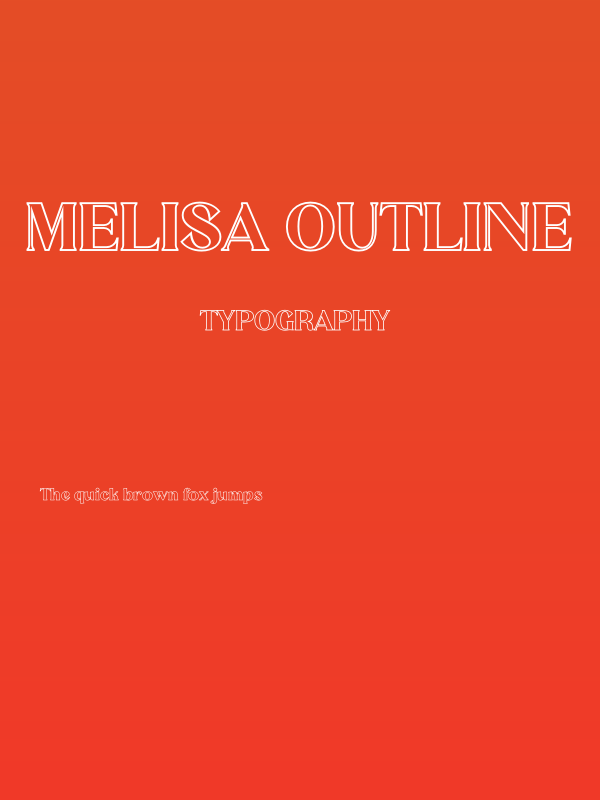 MELISA OUTLINE Poster
