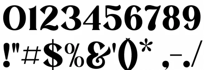 MELISA Font OTHER CHARS