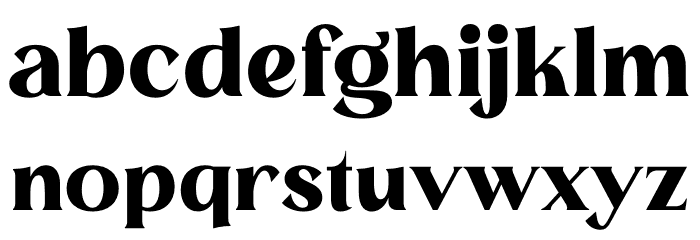 MELISA Font LOWERCASE