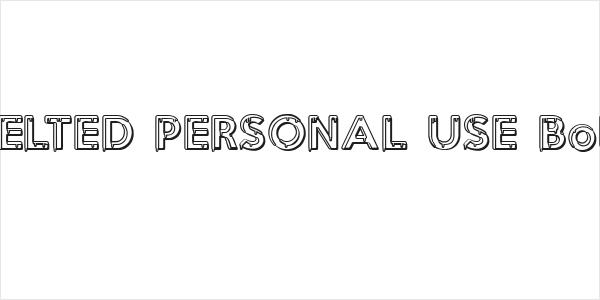 MELTED PERSONAL USE Bold Logo