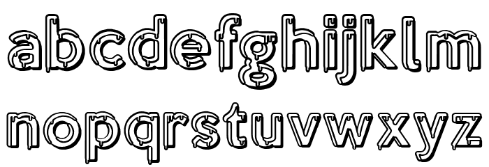 MELTED PERSONAL USE Bold Font LOWERCASE