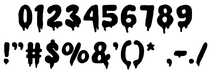 MELTED フォント その他の文字