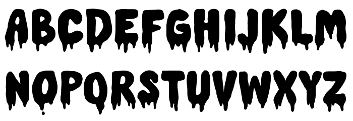 MELTED フォント 大文字