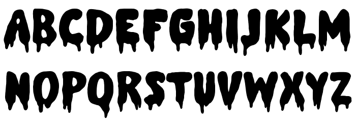 MELTED フォント 小文字