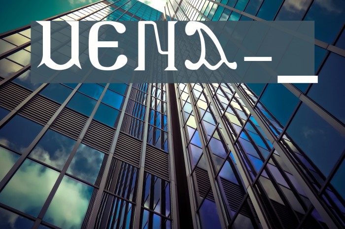 MENA-1 Font examples