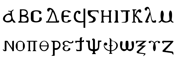 MENA-1 Font LOWERCASE