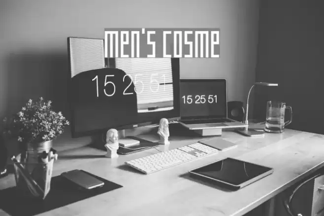 MEN'S COSME Font examples