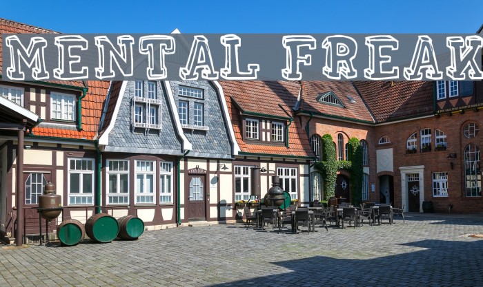 MENTAL FREAK Font examples