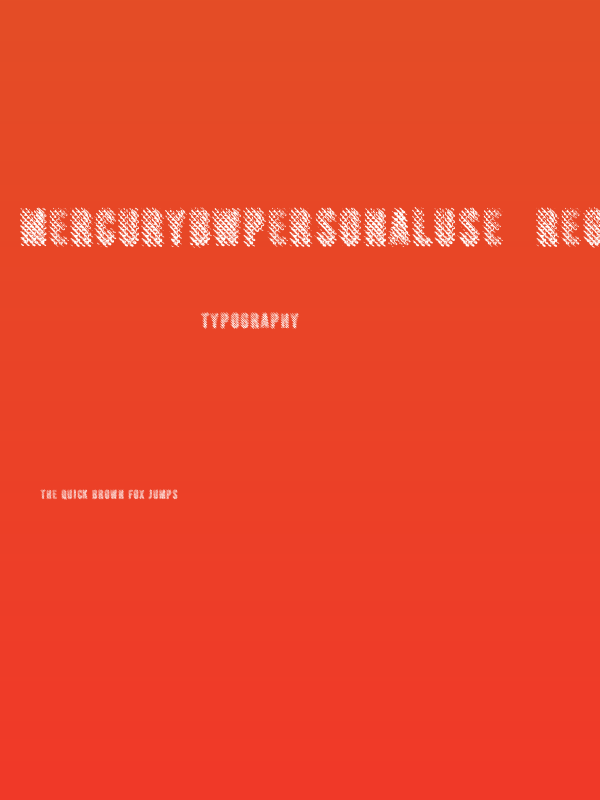 MERCURYBWPERSONALUSE-Regular Poster