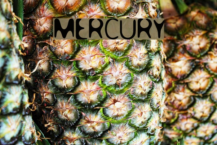 MERCURY Font examples