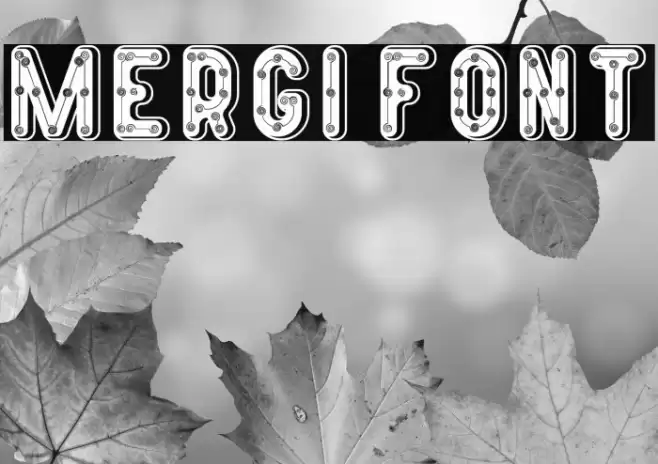 MERGI Font examples