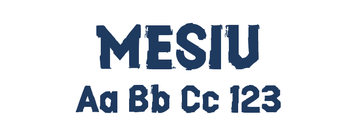 MESIU Font Preview