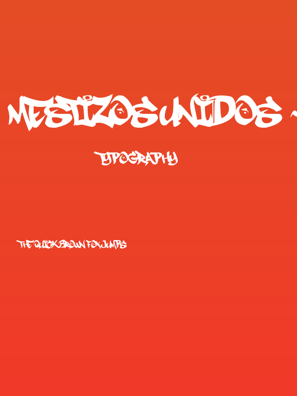 MESTIZOS UNIDOS -URBAN HOOKUPZ Poster