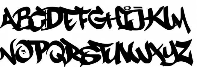MESTIZOS UNIDOS -URBAN HOOKUPZ Schriftart Kleinbuchstaben