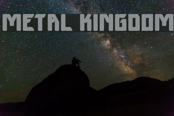 METAL KINGDOM Font examples