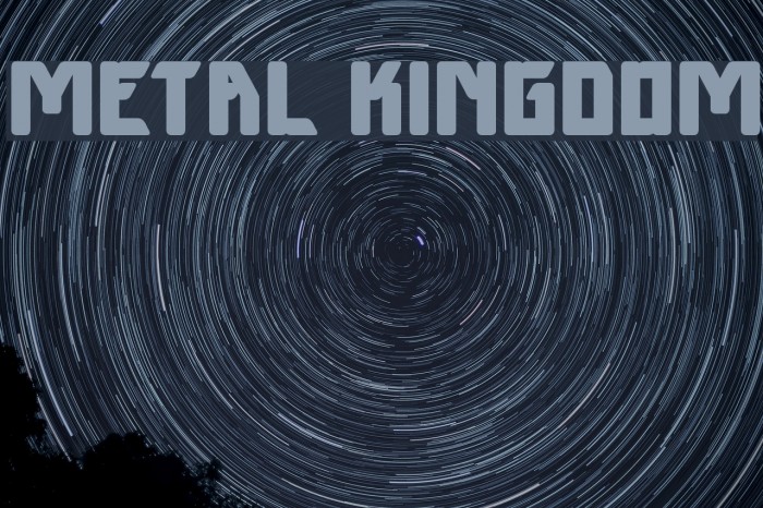 METAL KINGDOM Font examples