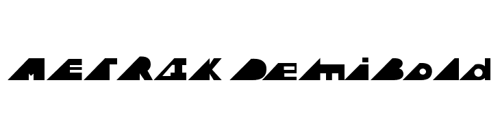 METRIK DemiBold Font