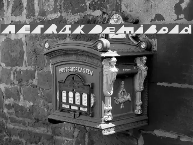 METRIK DemiBold Font examples