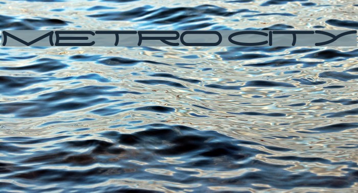METRO CITY Font examples