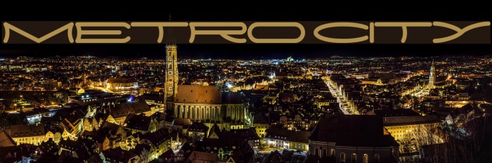 METRO CITY Font examples