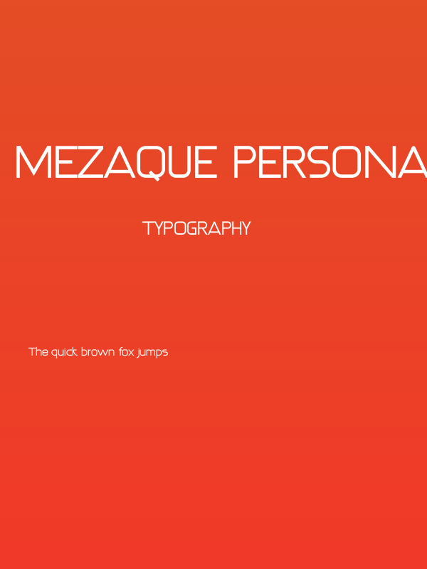 MEZAQUE Personaluse Poster