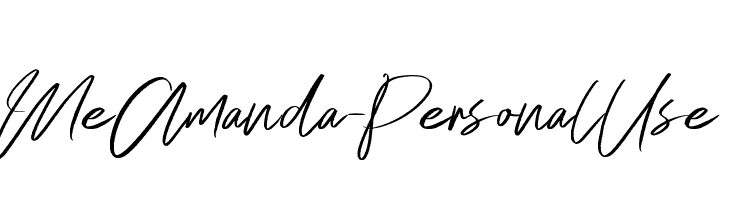 Me Amanda - Personal Use  font caratteri gratis