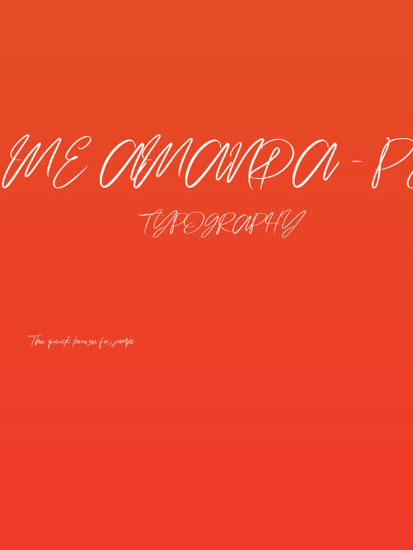 Me Amanda - Personal Use Poster