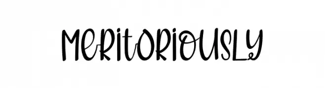 MeRitORiousLy  Frei Schriftart Herunterladen