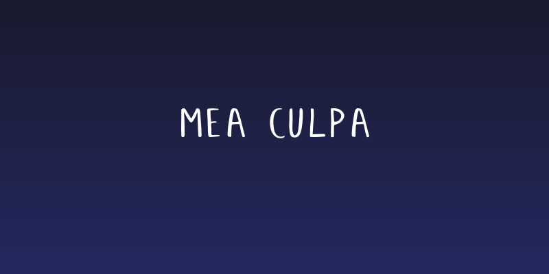 Mea Culpa Social Header